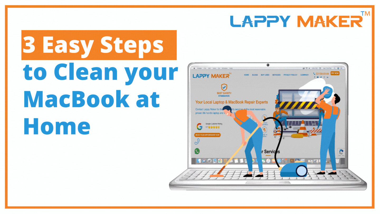 3 Easy Steps to Clean your MacBook at Home – Lappy Maker