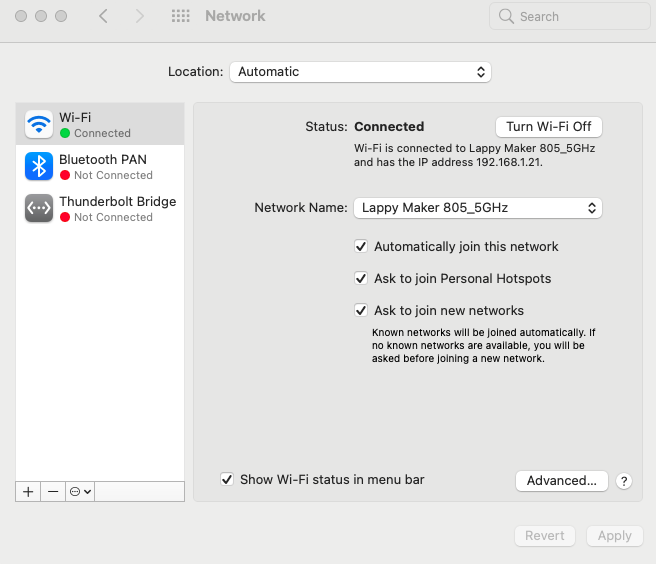 Check your network connection