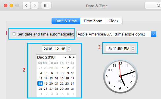 using setting option click on clock icon and set the date 