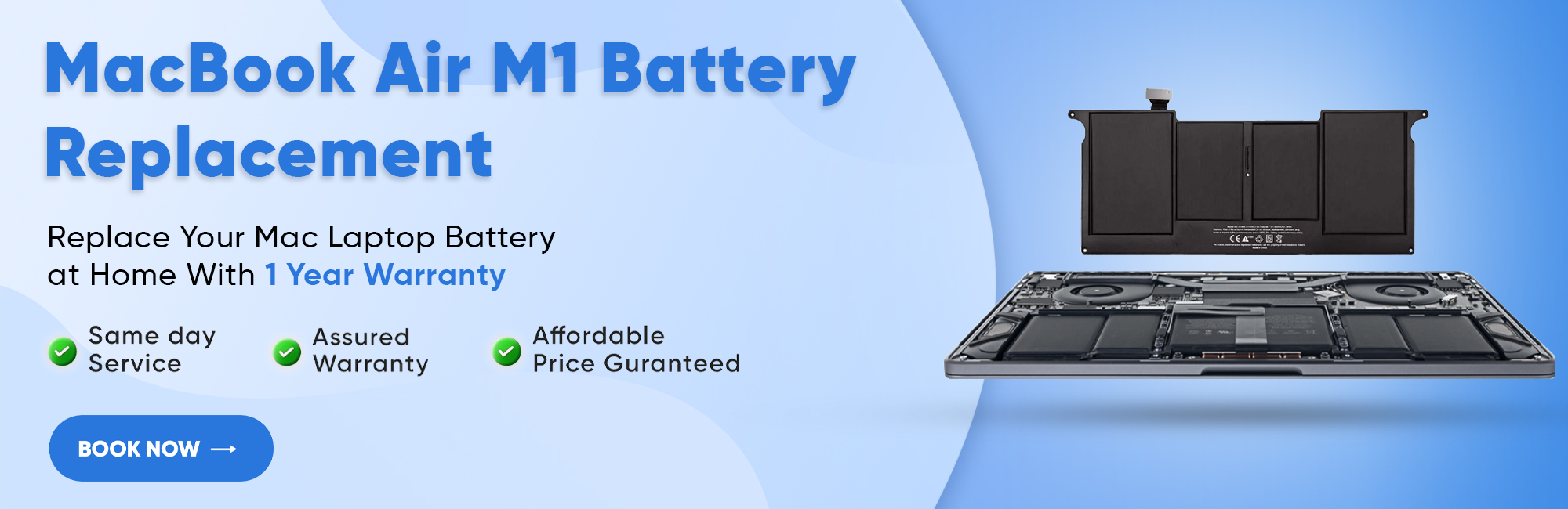 MacBook Air M1 A2337 Battery Replacement in Delhi, India